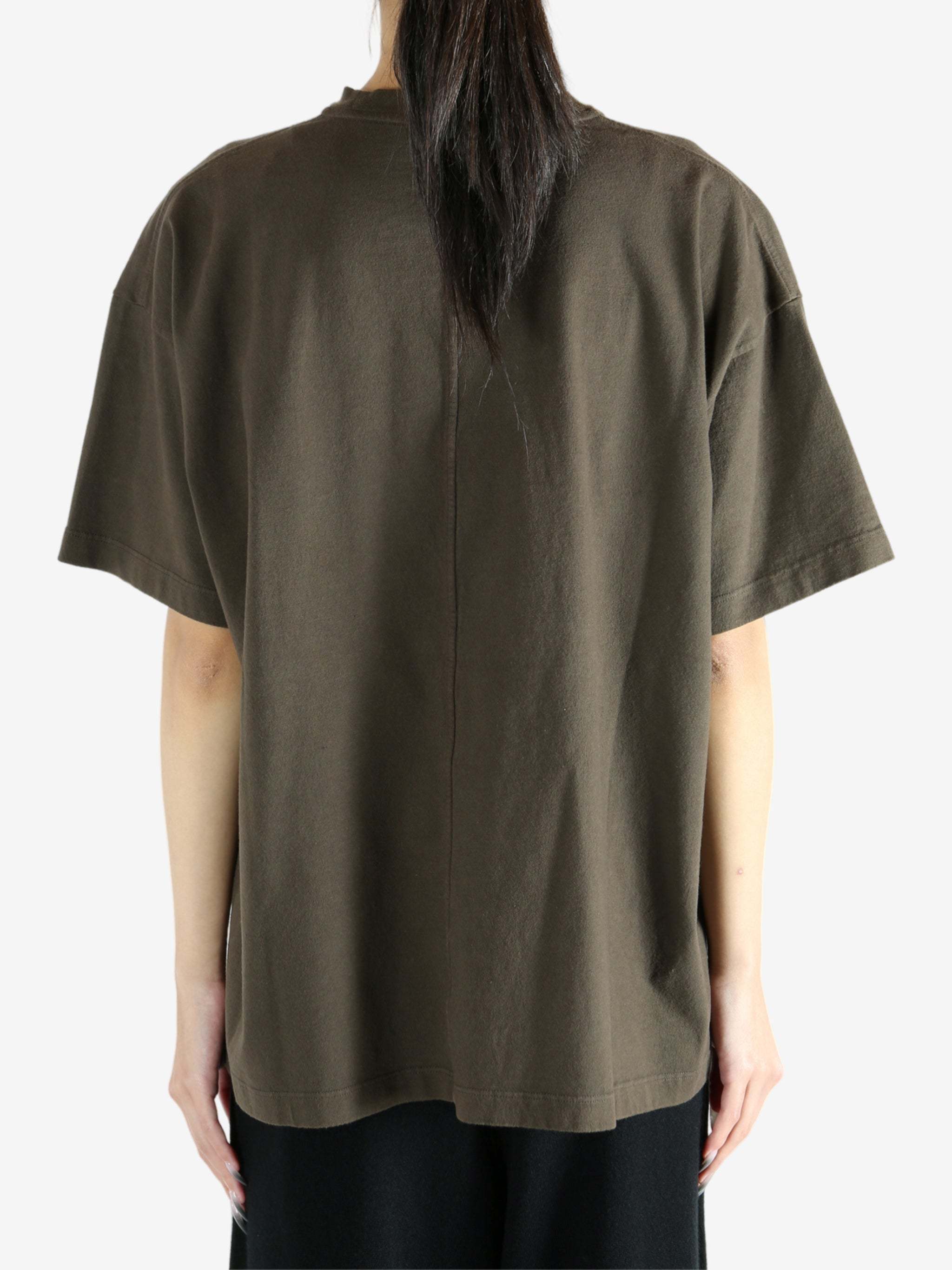 The Row Short-sleeve Boxy Top In Green