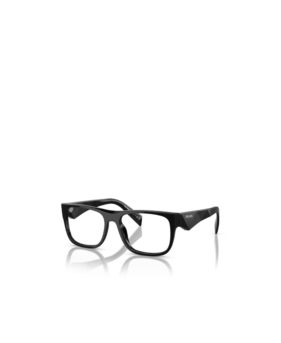 Prada Eyewear Rectangular Frame Glasses In Black