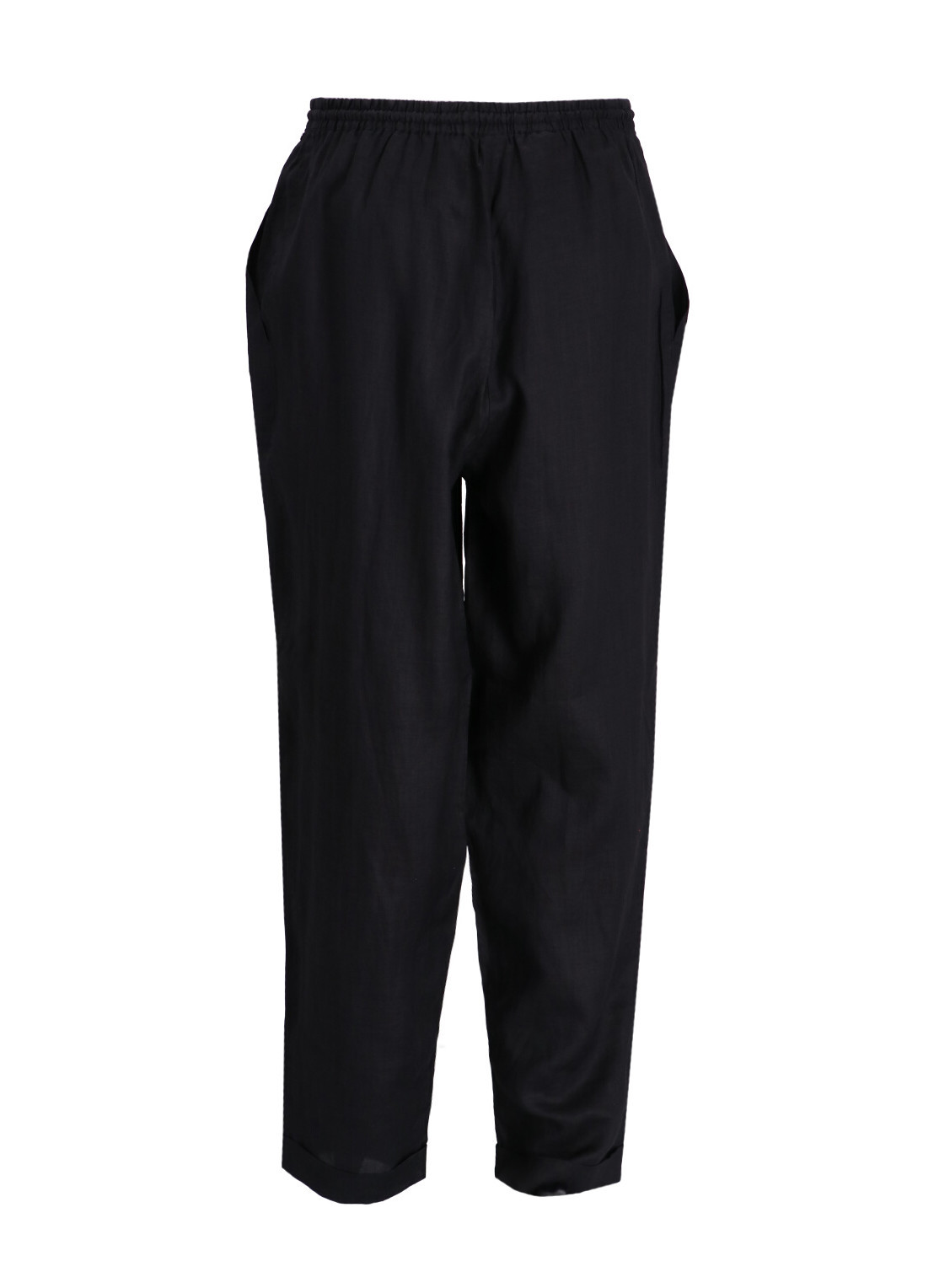 Hugo Boss Elastic Waist Casual Pants In Black