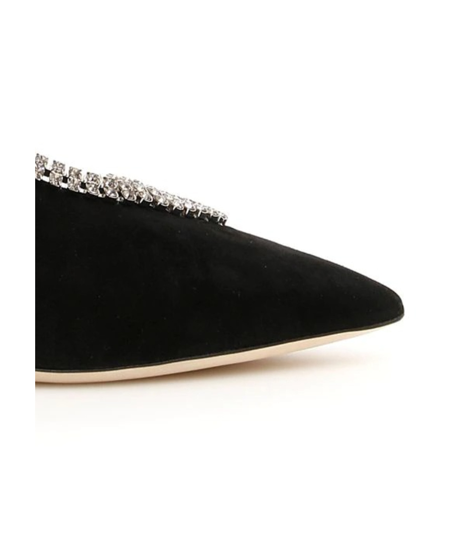 Jimmy Choo Crystal Decorated High Heels In Black