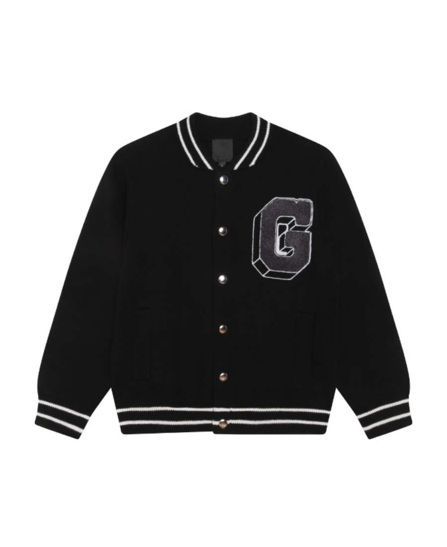 Givenchy Logo-appliqué Bomber Jacket In Black