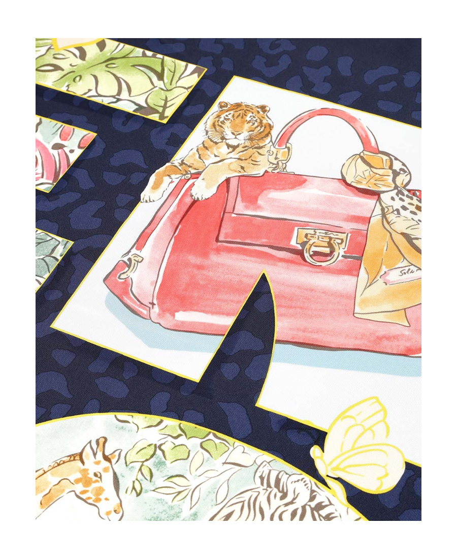 Ferragamo Printed Scarf In Multicolor