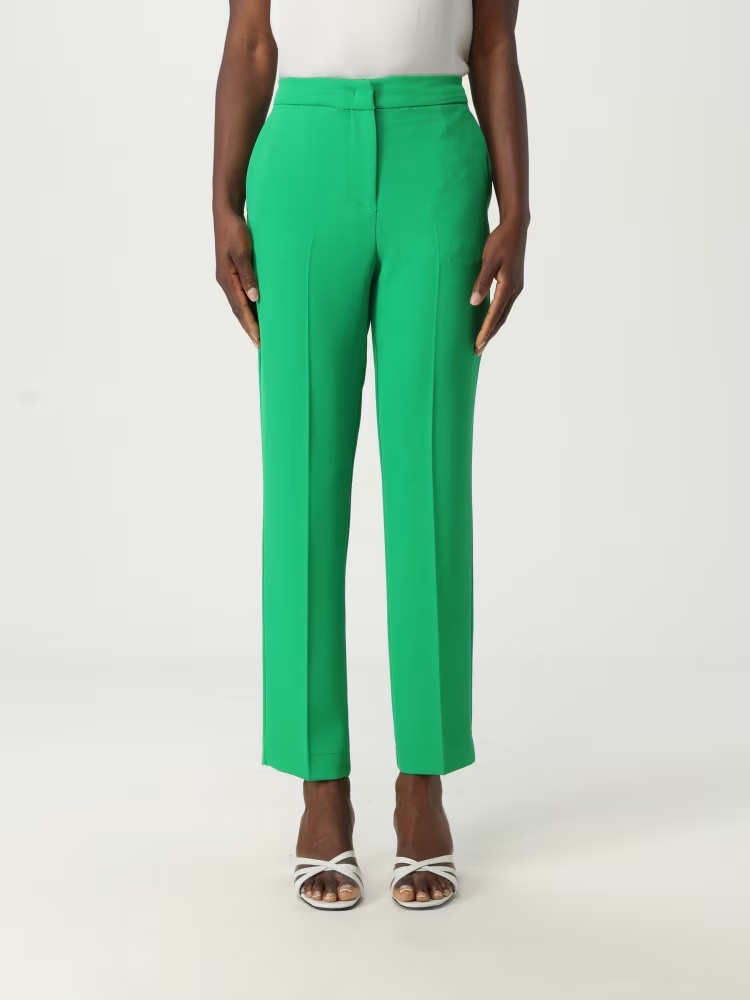 Kaos Pressed-crease Trousers In Green