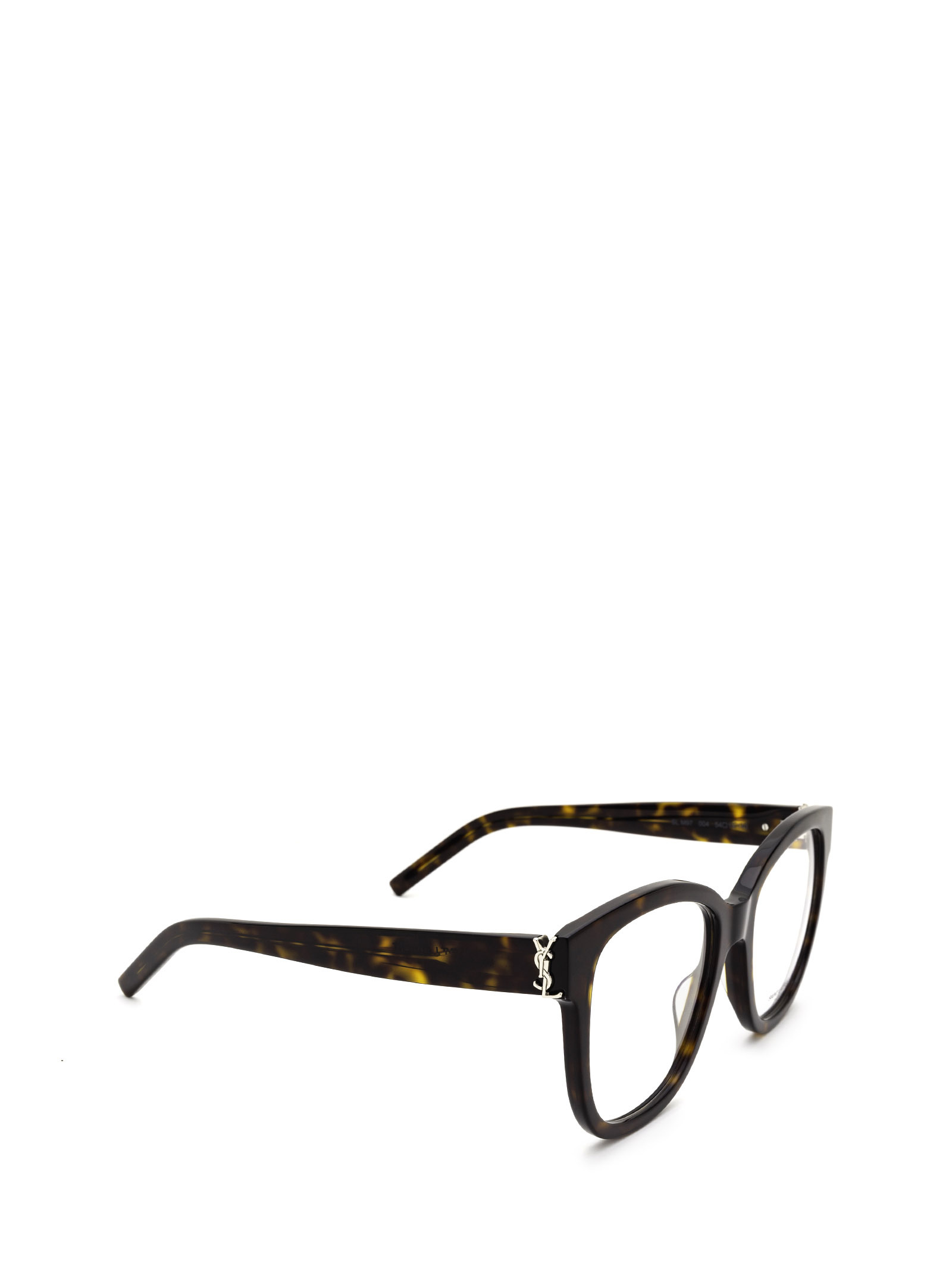 Saint Laurent Tortoiseshell-effect Oversize-frame Glasses In Black