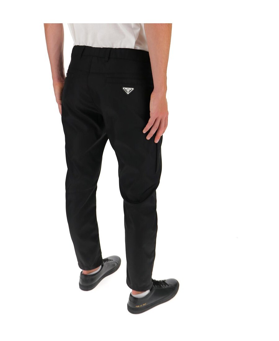 Prada Technical Nylon Pants In Black