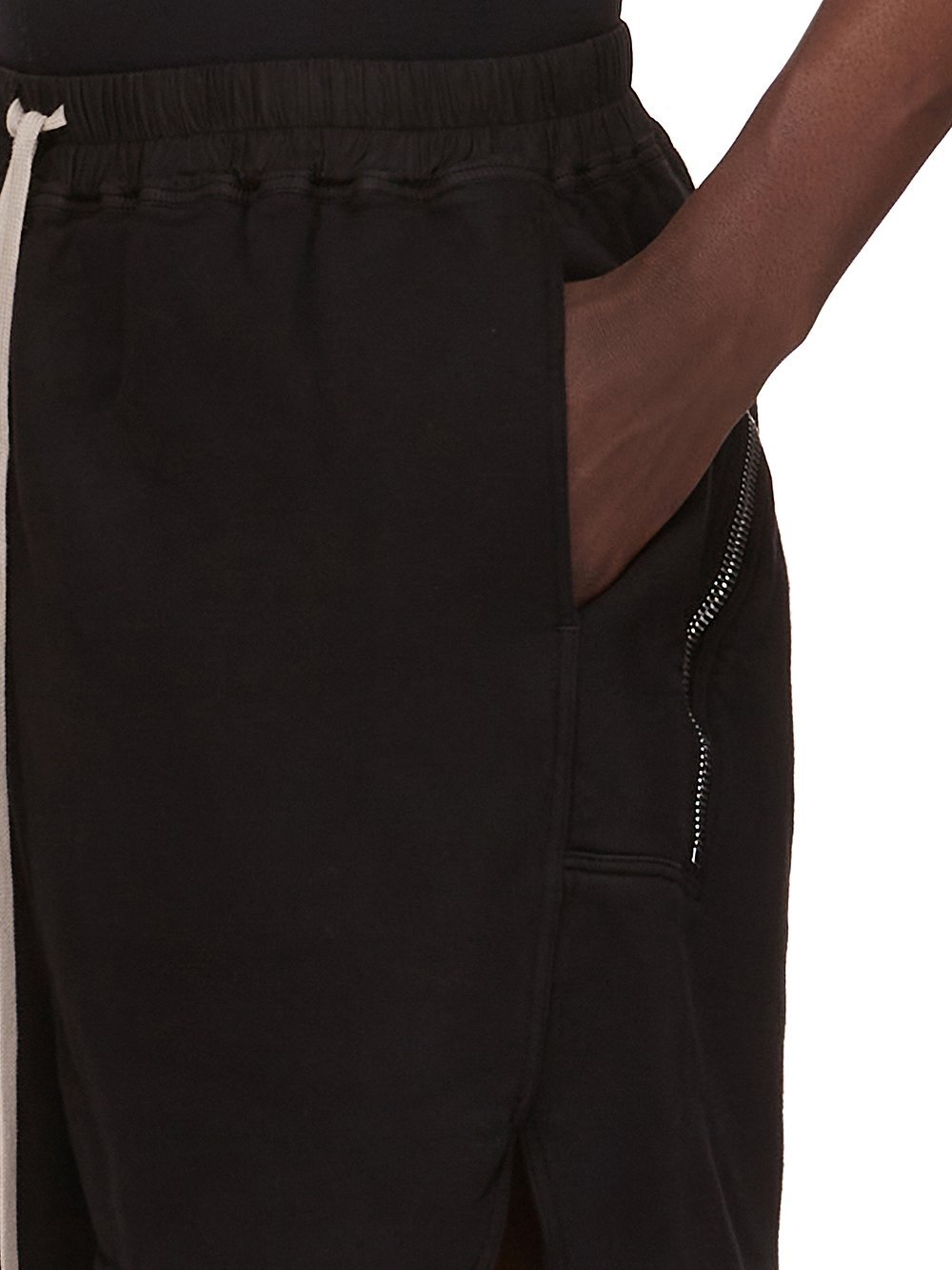 Rick Owens Drkshdw Elastic Waist Shorts In Black