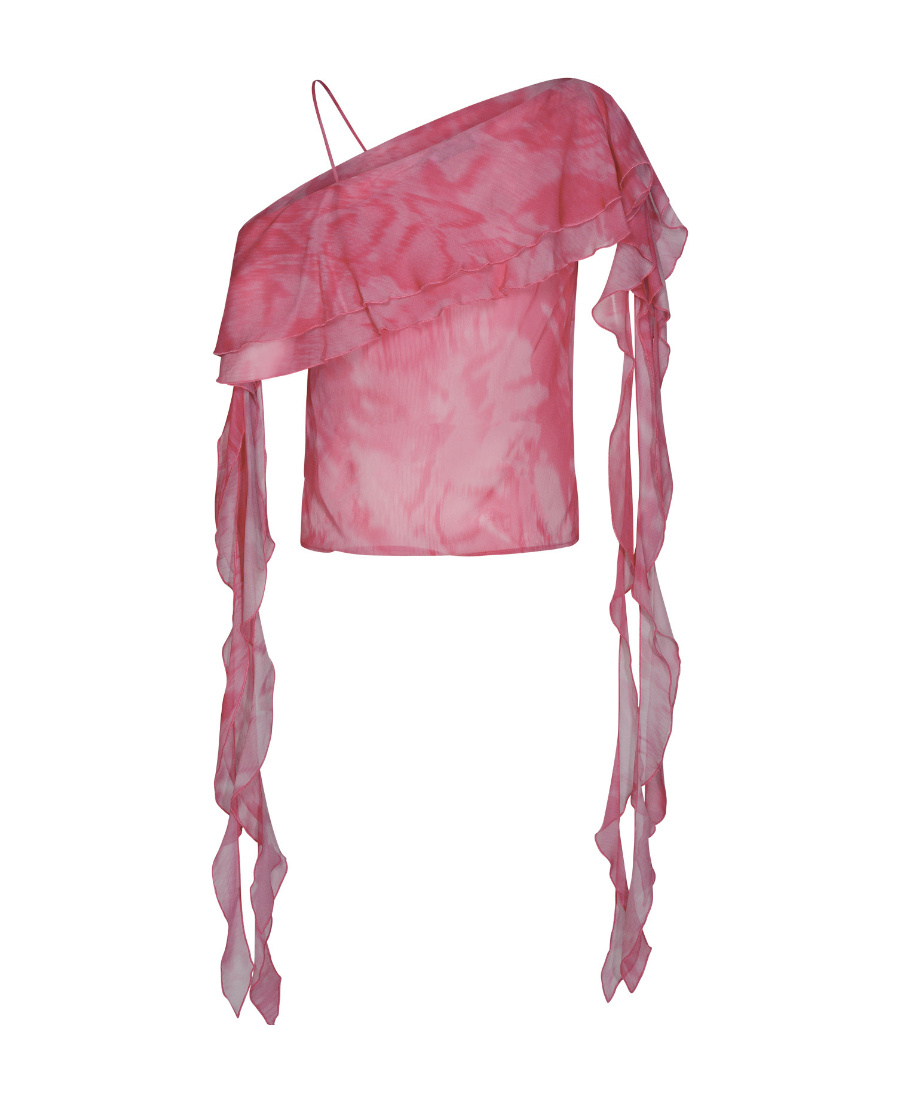Blumarine Pink Viscose Blouse In Pink