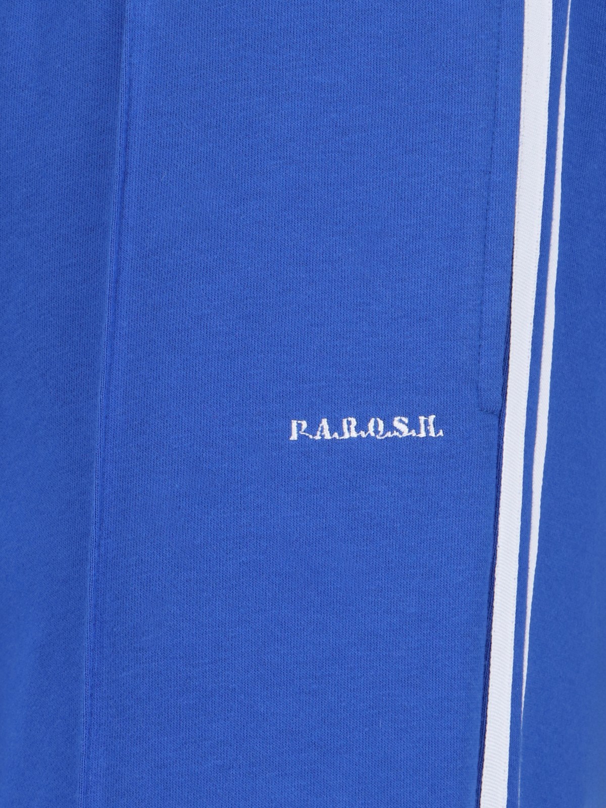 Shop P.a.r.o.s.h Side Striped Logo Casual Pants In Blue