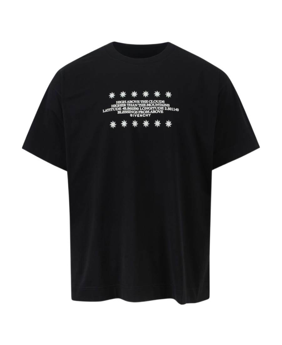 Givenchy Graphic-print Cotton T-shirt In Black