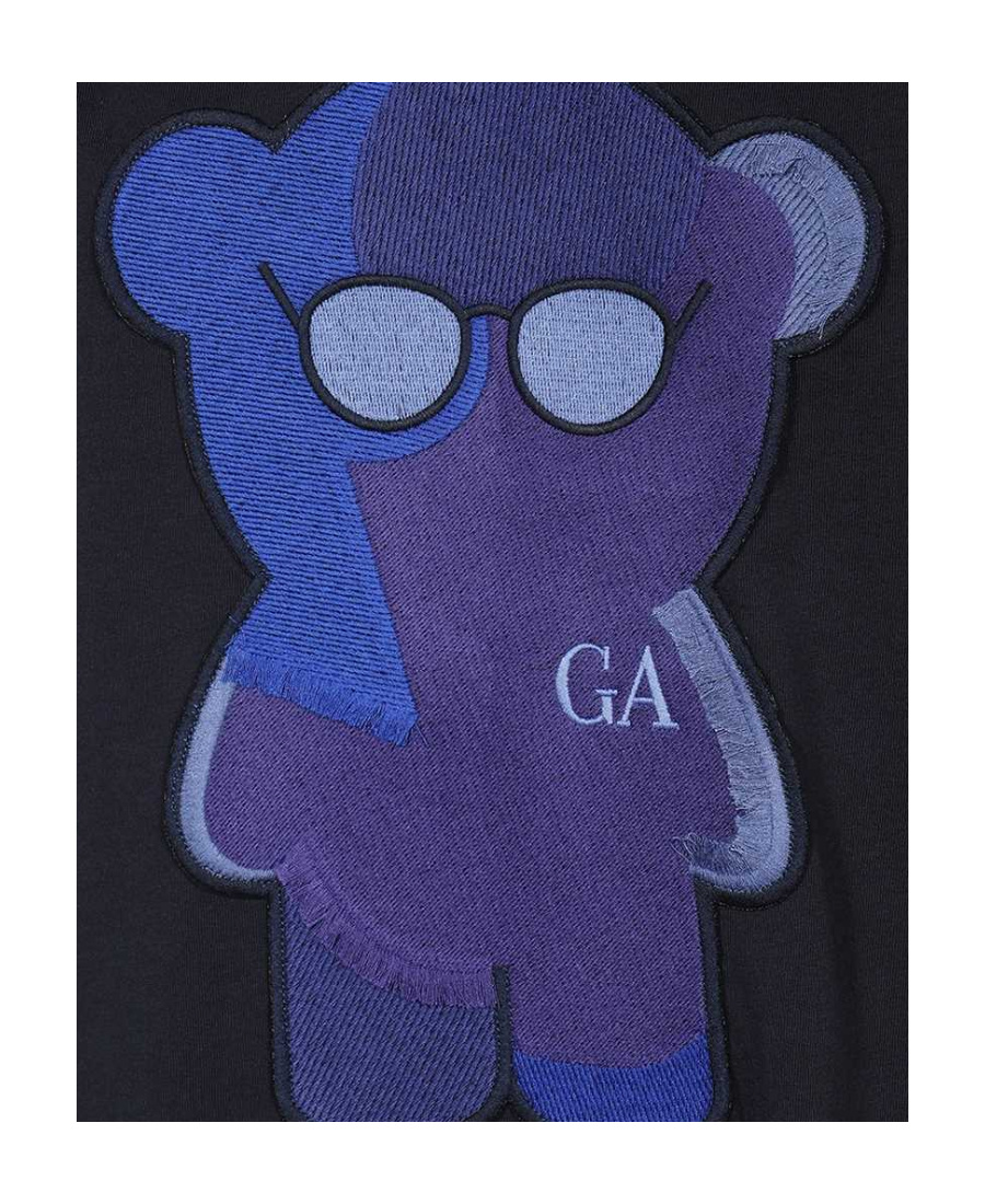 EMPORIO ARMANI MANGA BEAR PATCH T-SHIRT 
