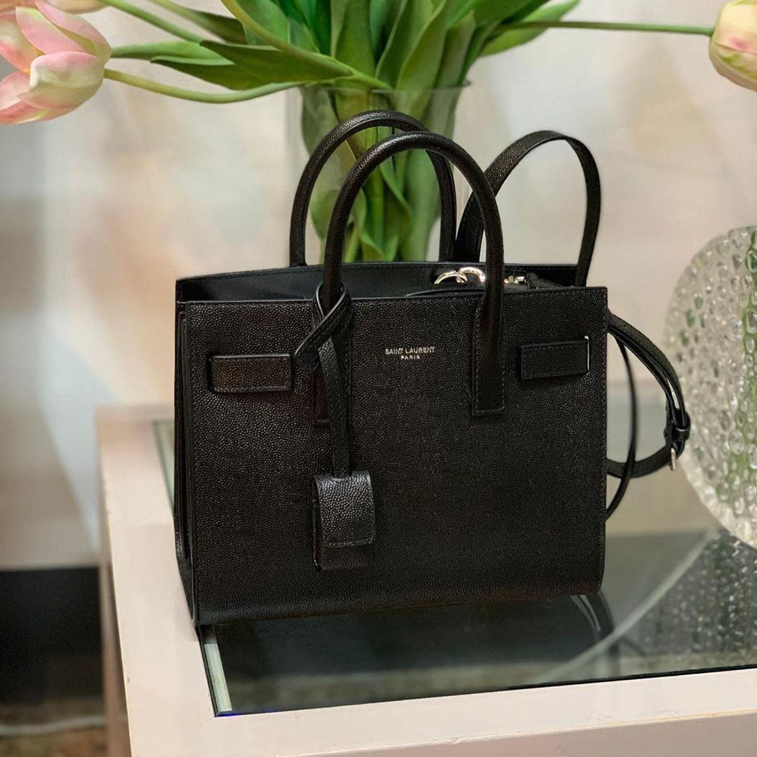 Saint Laurent Small Sac De Jour Tote In Black