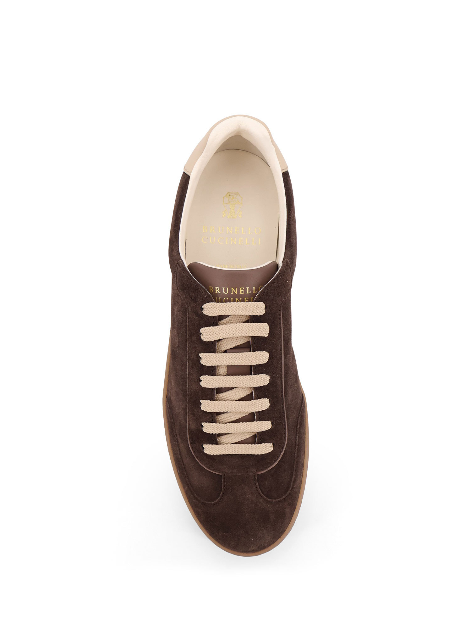 Brunello Cucinelli Men Suede Leather Sneakers In Multi