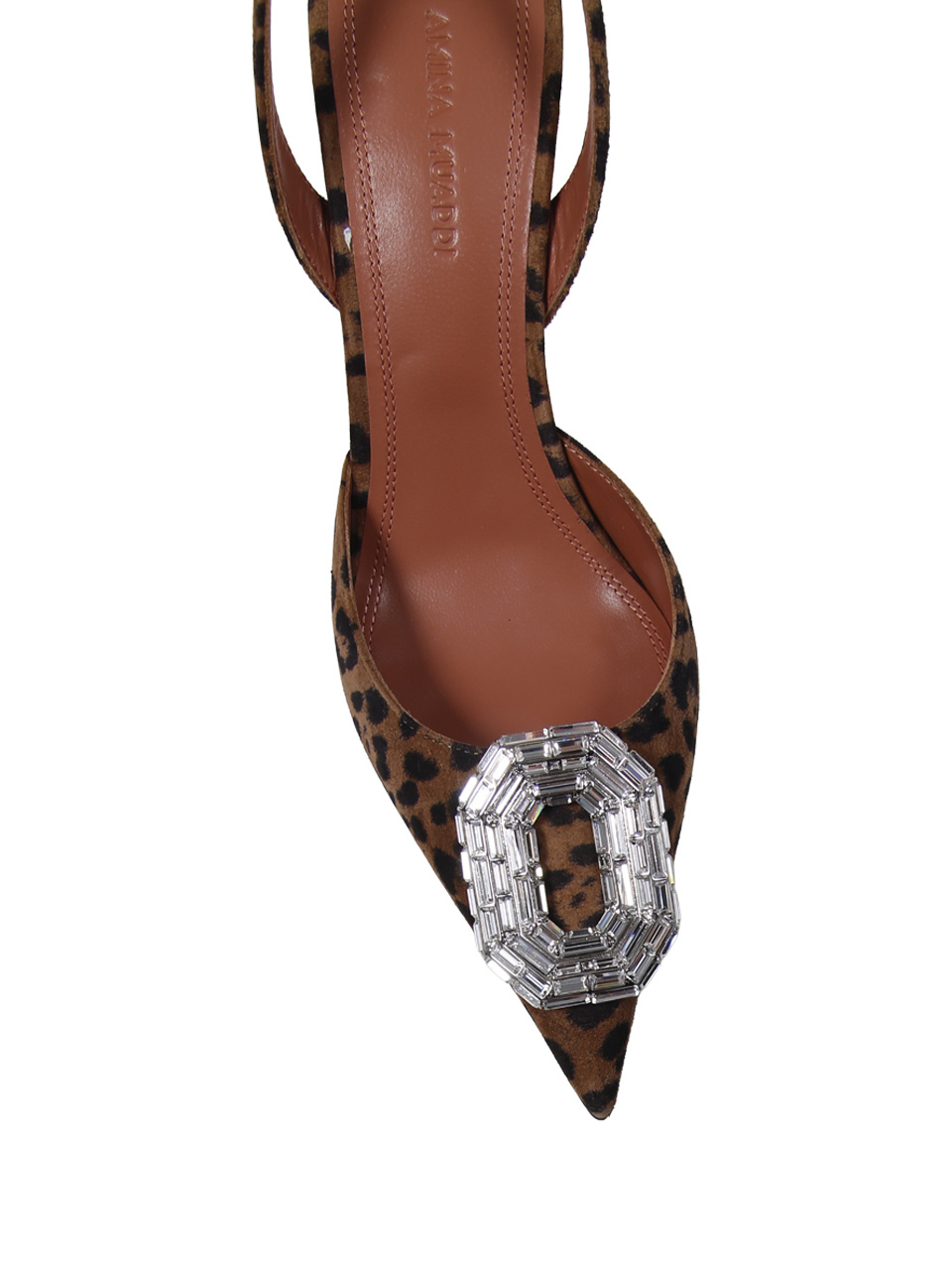 Amina Muaddi Pointed High-heeled Sandals In Multi