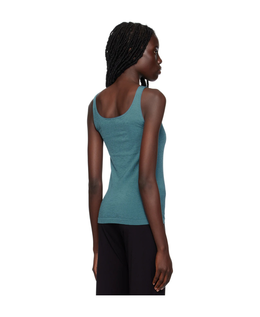 Wolford Blue Jamaika Tank Top In Blue