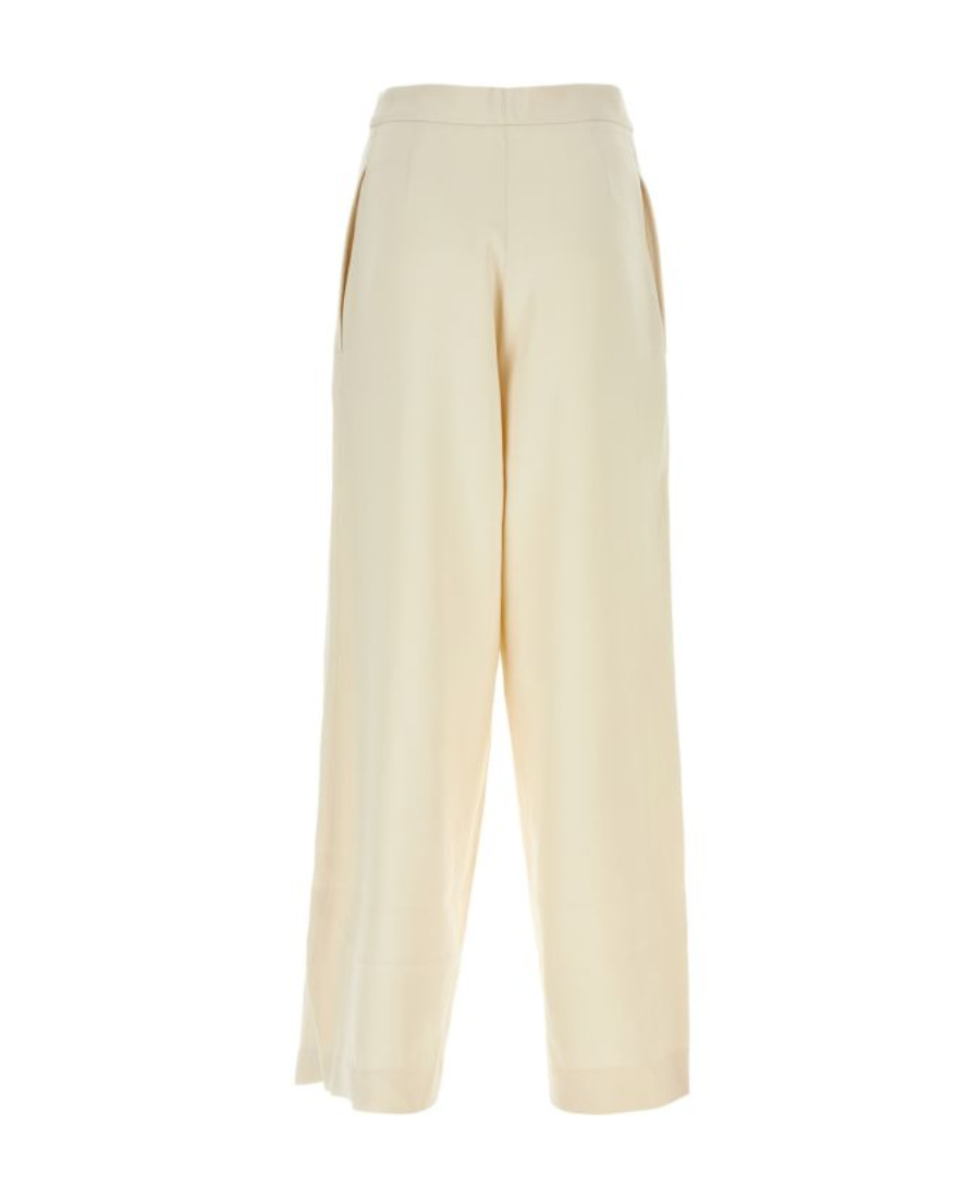 Ami Alexandre Mattiussi Pantalon Large A Pans Tons Neutres Pour Femme In Nude