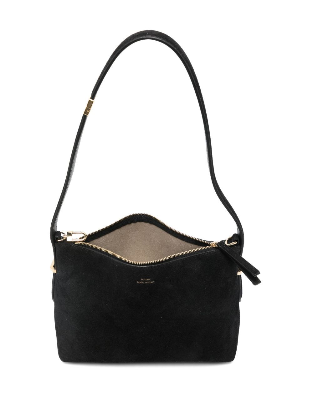 Totême Bevel Suede Wristlet In Black
