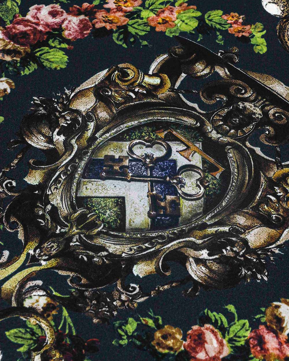 Dolce & Gabbana Silk Printed Scarf In Green