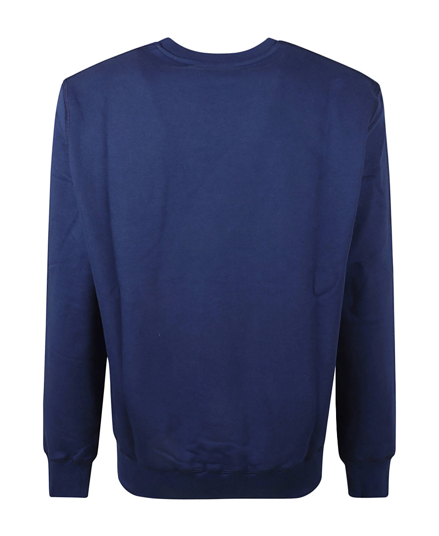 Alexander Mcqueen Graffiti Printed Sweater In Blue