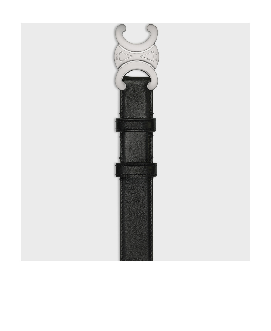 Celine Logo Belt In Black