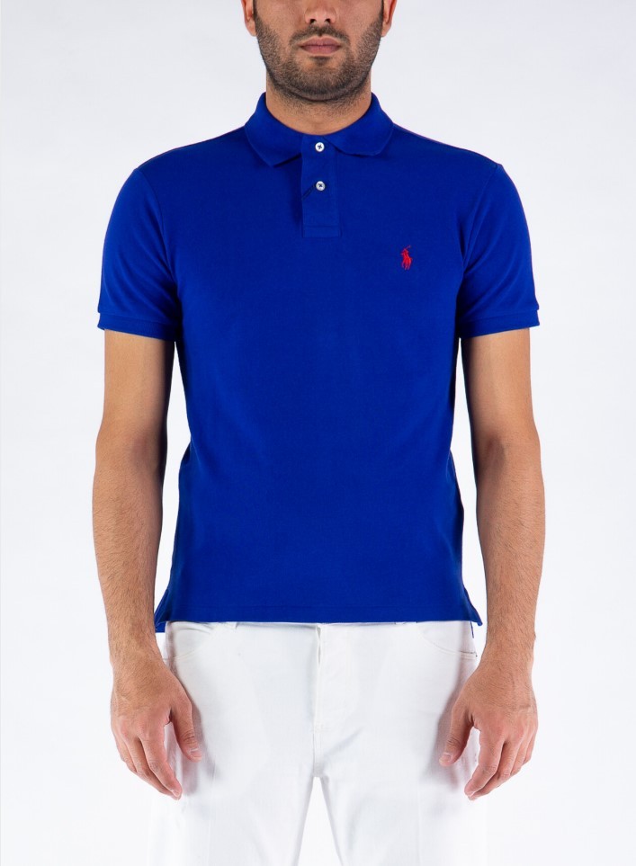 Polo Ralph Lauren Polo Shirt: Sskcslim1 In Blue