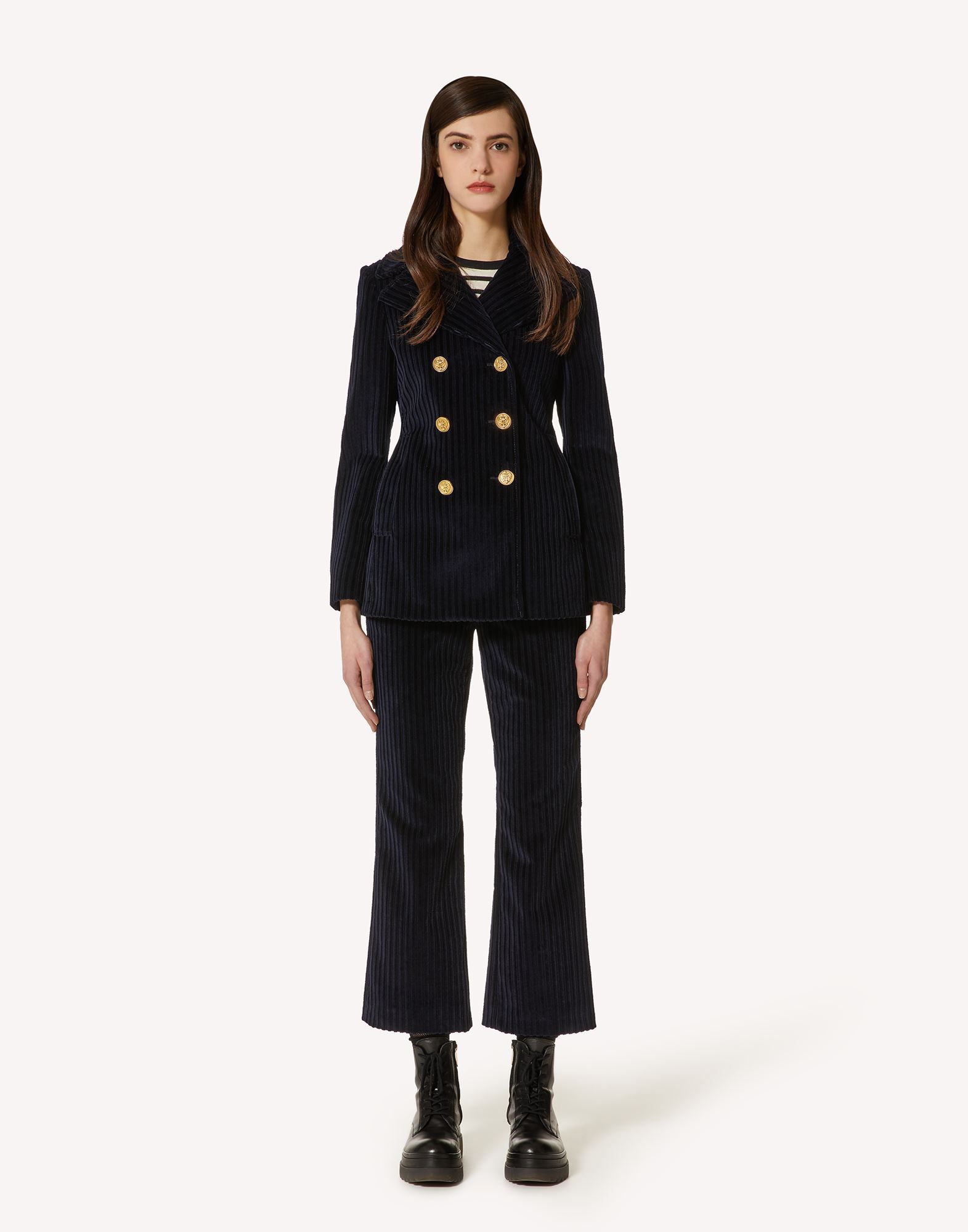 Red Valentino Horn Casual Pants In Black