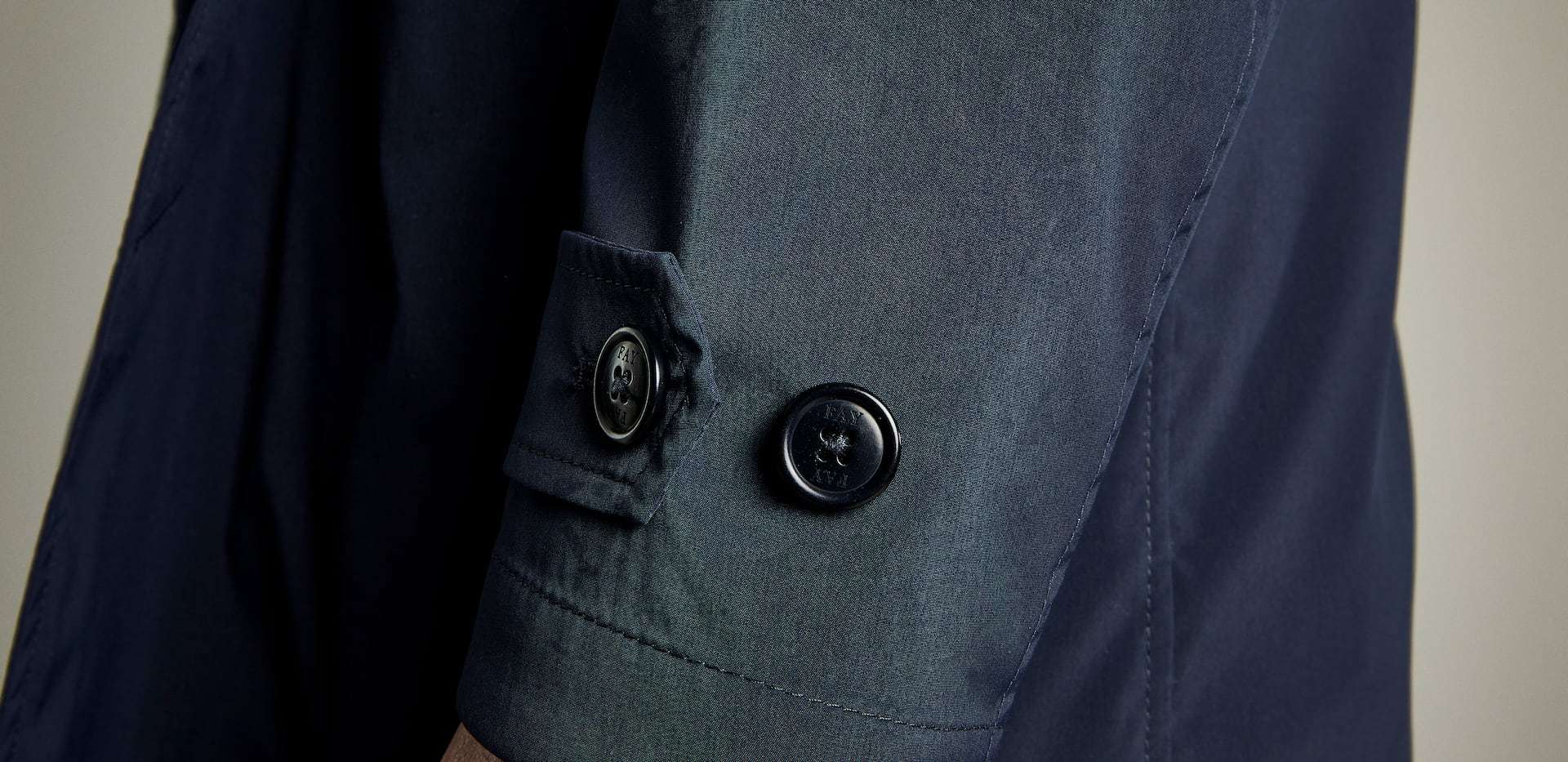 Fay Single-breasted Coat In Black