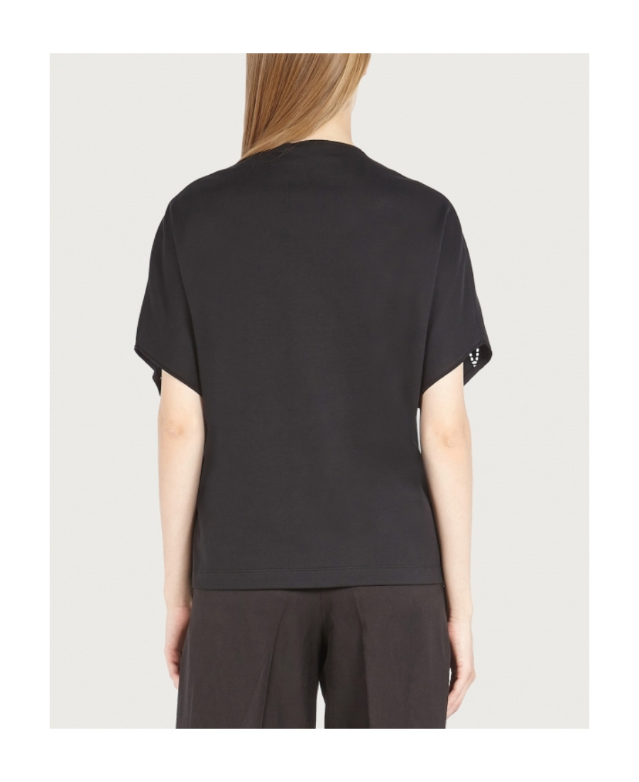 Ferragamo Logo Short-sleeved T-shirt In Black