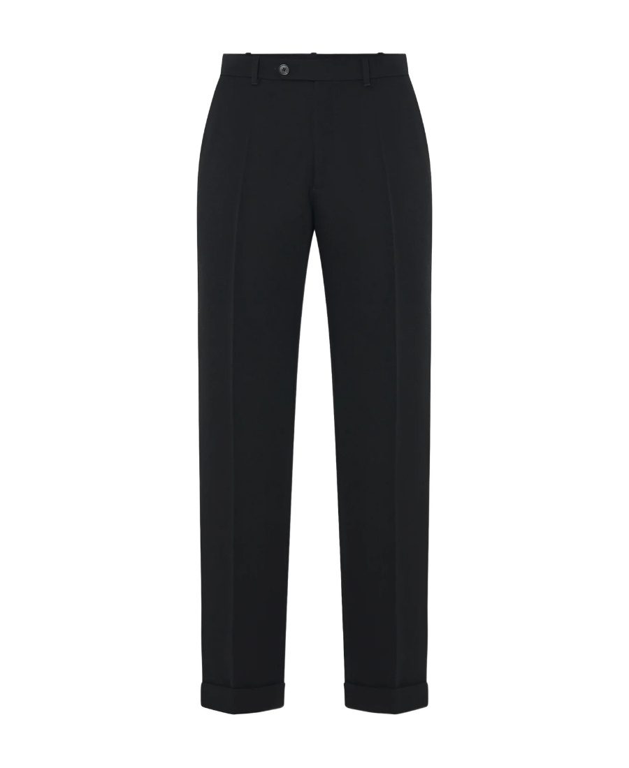 The Row Seth Wool Dress Trousers In Black
