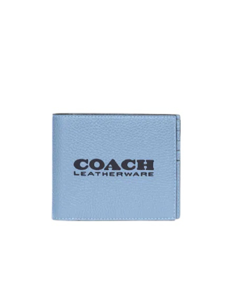 Coach Logo Wallet In Blue