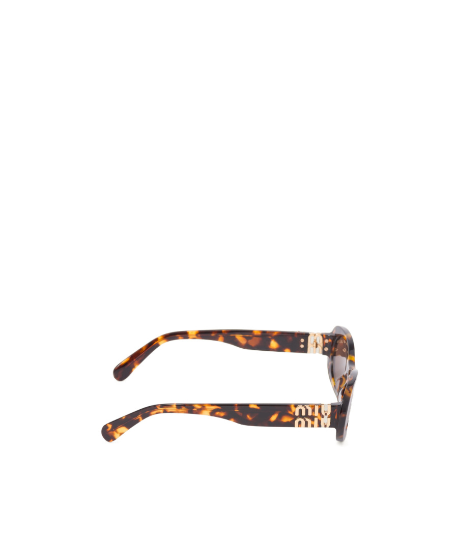 Miu Miu Miu Glimpse Sunglasses In Brown