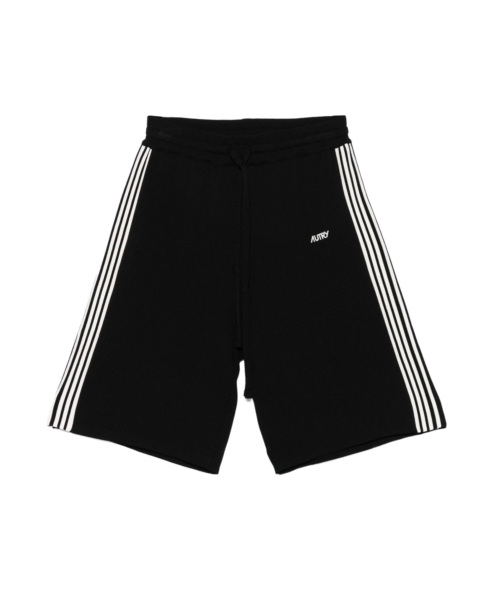 Autry Ribbed Shorts In Black