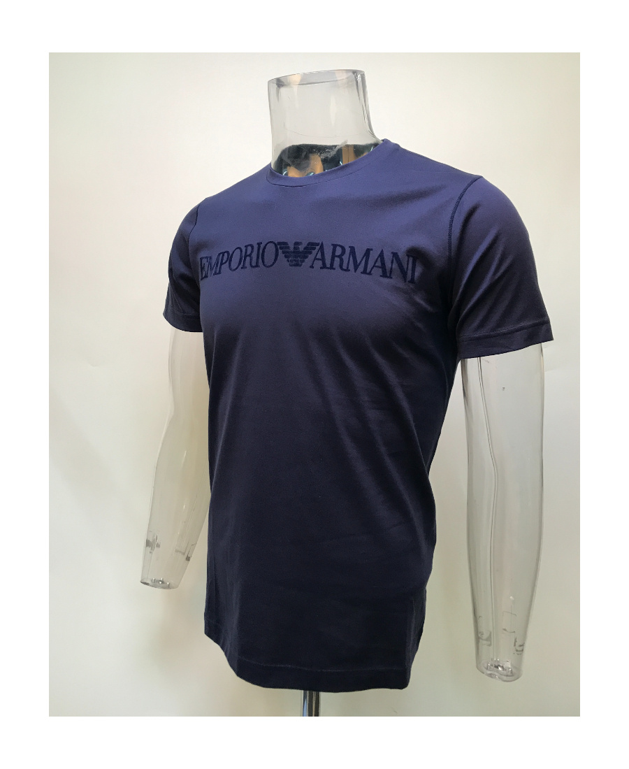 Emporio Armani Logo T-shirt In Black