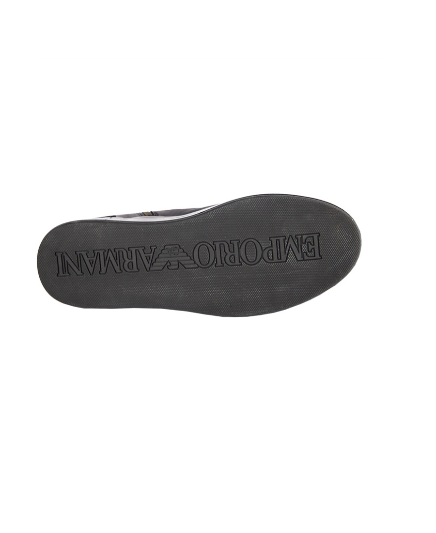 Emporio Armani Logo Casual Sports Shoes In Black