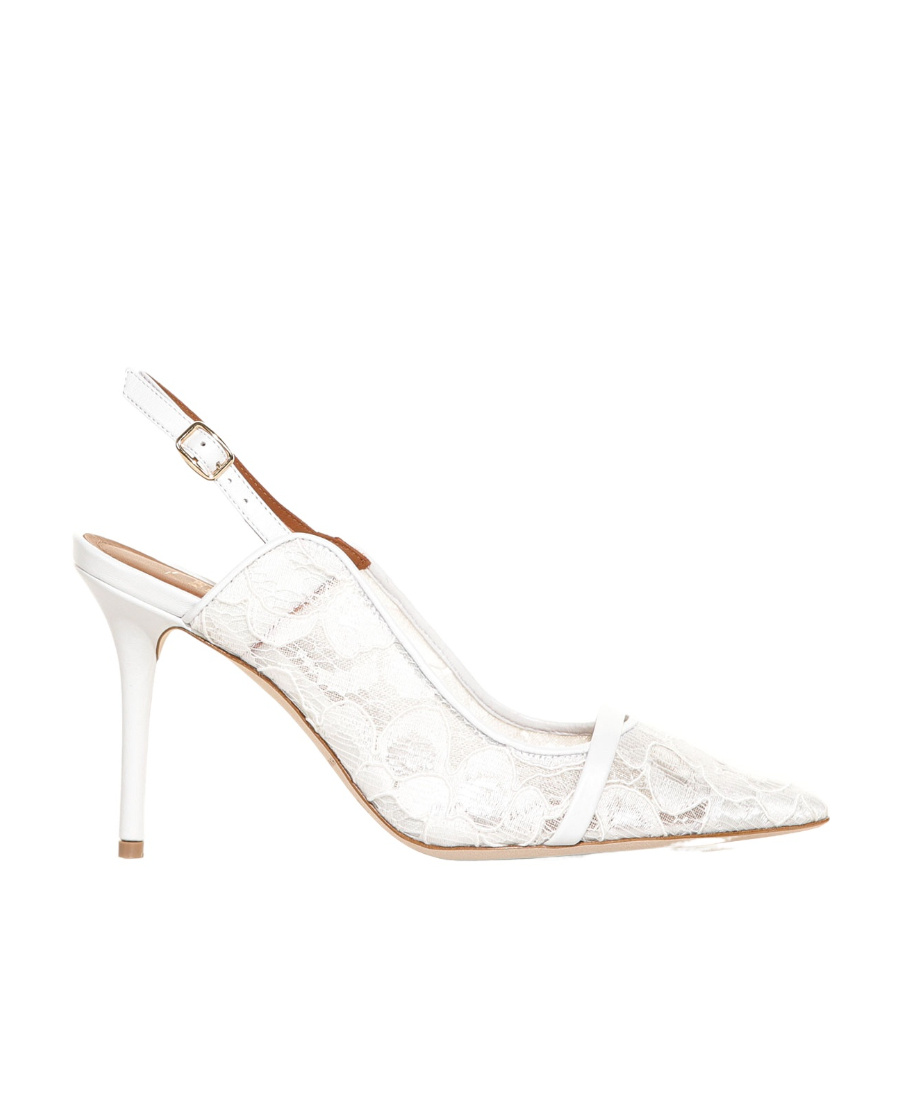 Malone Souliers Exposed High Heels In White