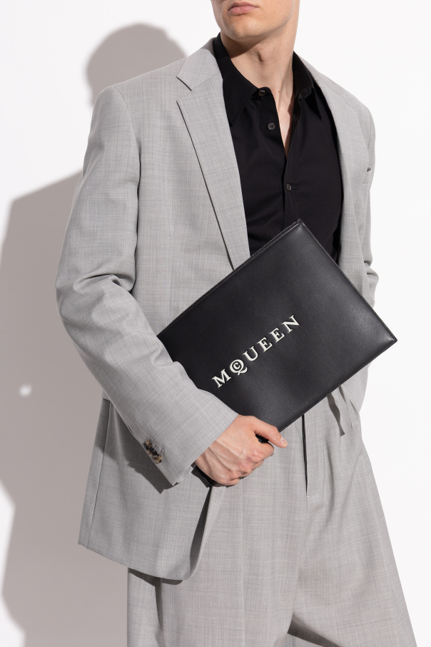 Alexander Mcqueen Men Pouch With Logo