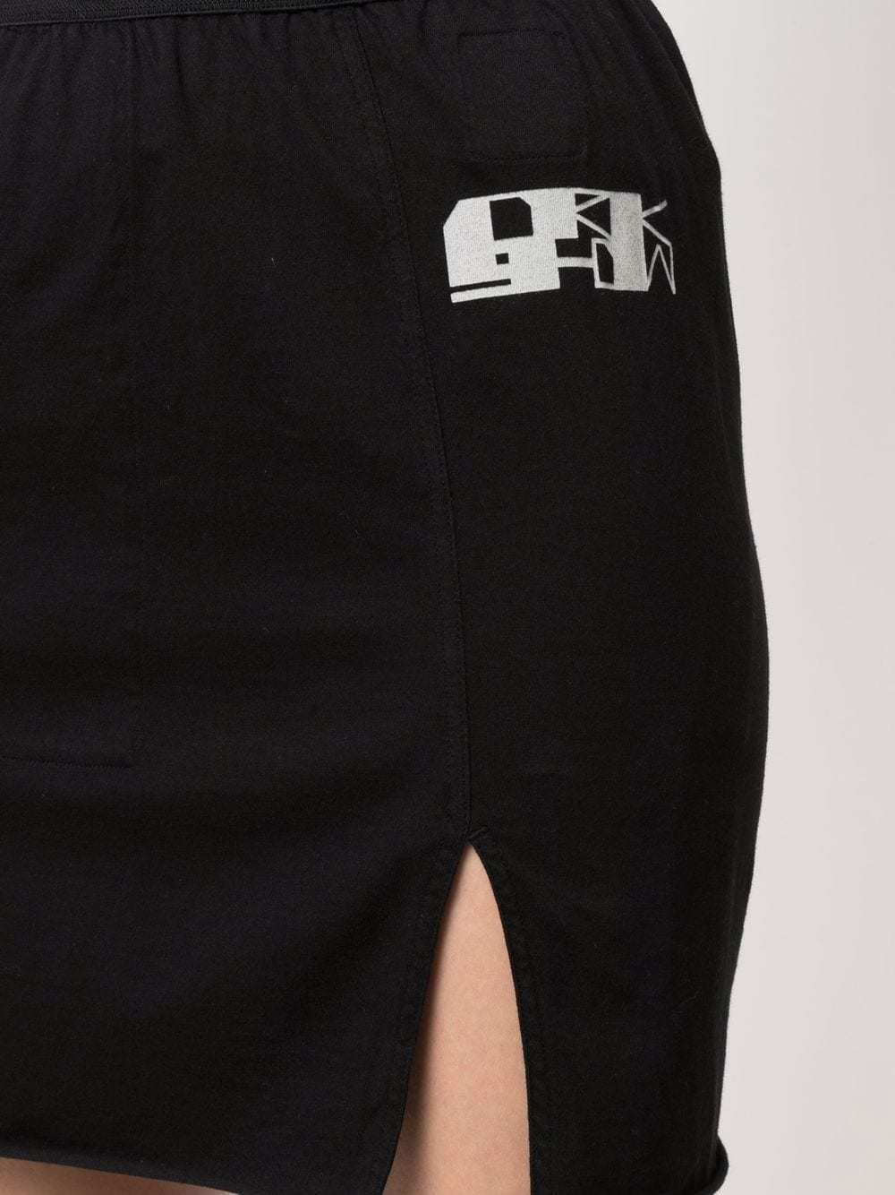 Rick Owens Drkshdw Drkshdw By Rick Owens Women's Black Cotton Skirt In Black