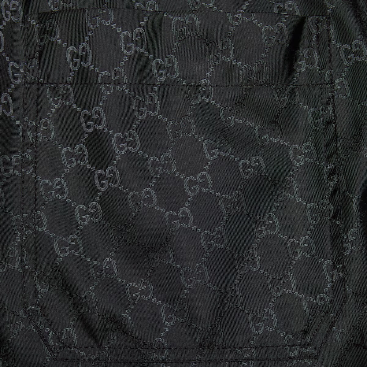 Gucci Gg-jacquard Elasticated Swim Shorts In Black