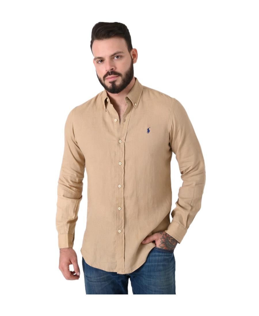 Polo Ralph Lauren Hemd Mit Polo Pony-stickerei In Brown