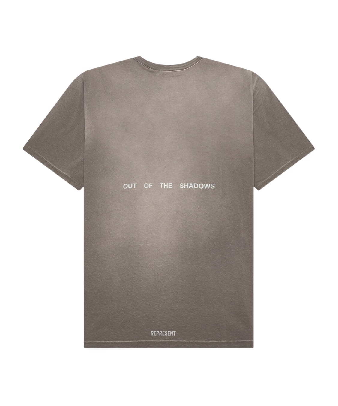 Represent Team Oversized Fit Graphic Logo Tee In Gray