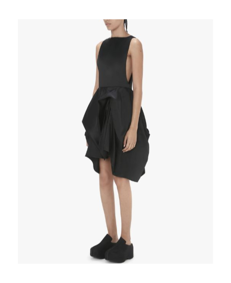 Jw Anderson Peplum Mini Dress In Black