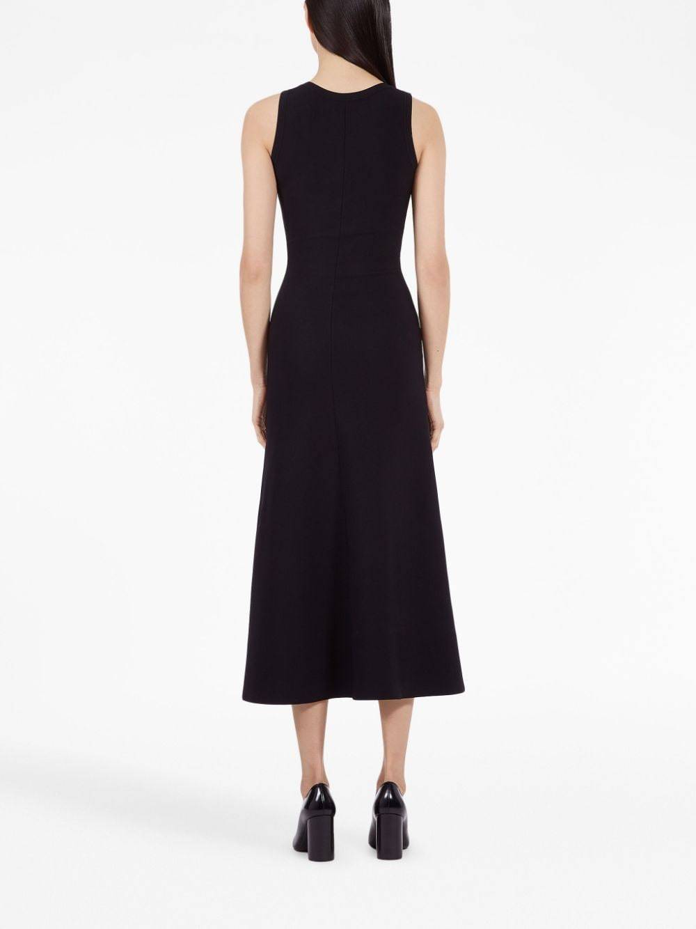 Shop Ferragamo Sleeveless Dress In Black