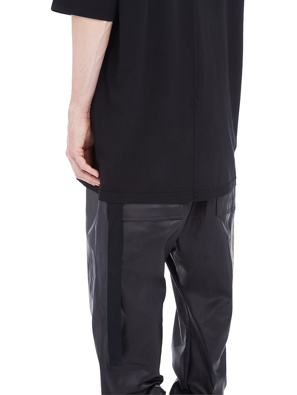 Shop Rick Owens Drkshdw Draped Strap T-shirt In Black