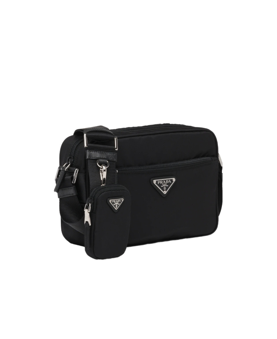 Prada Womens Black Re-nylon Recycled-nylon Shoulder Bag In Black