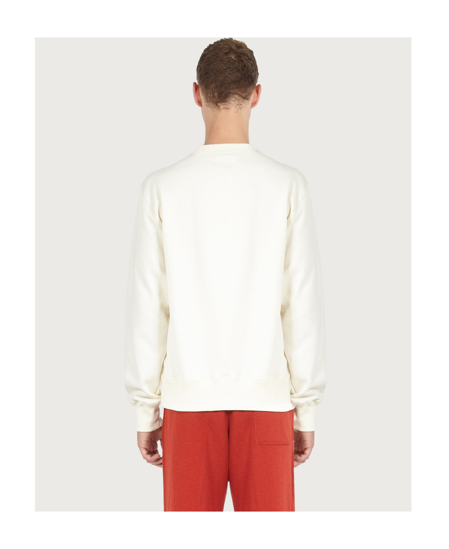 Ferragamo Felpa Logo-print Sweatshirt In White