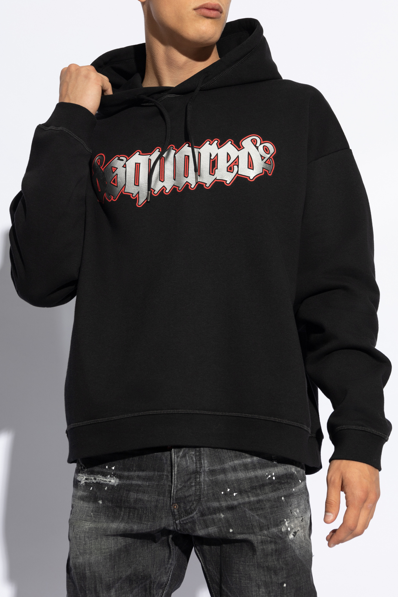Dsquared2 Sweatshirt With Logo In Black