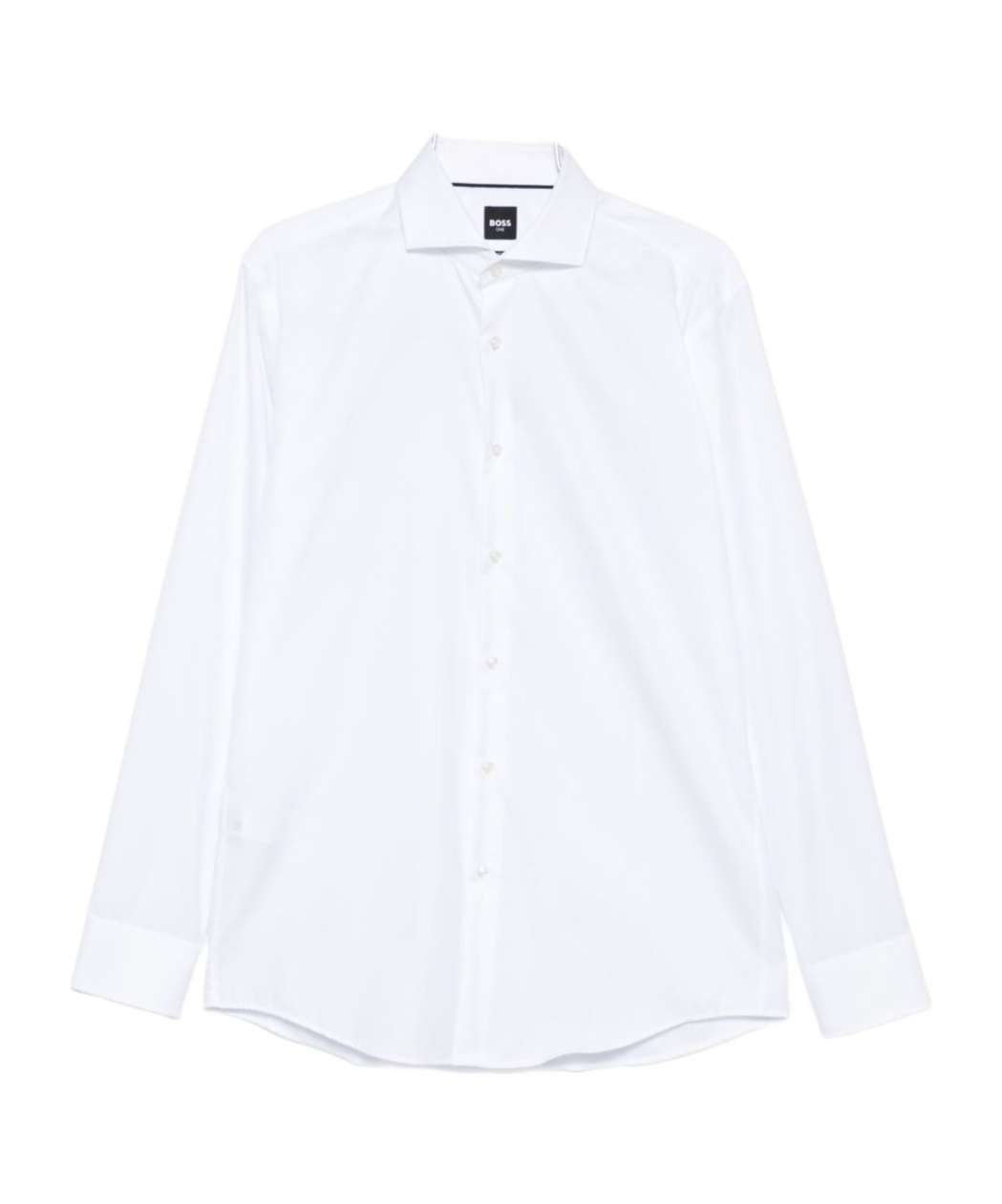 Hugo Boss Formal White Button-down Shirt With Tailored Fit In White