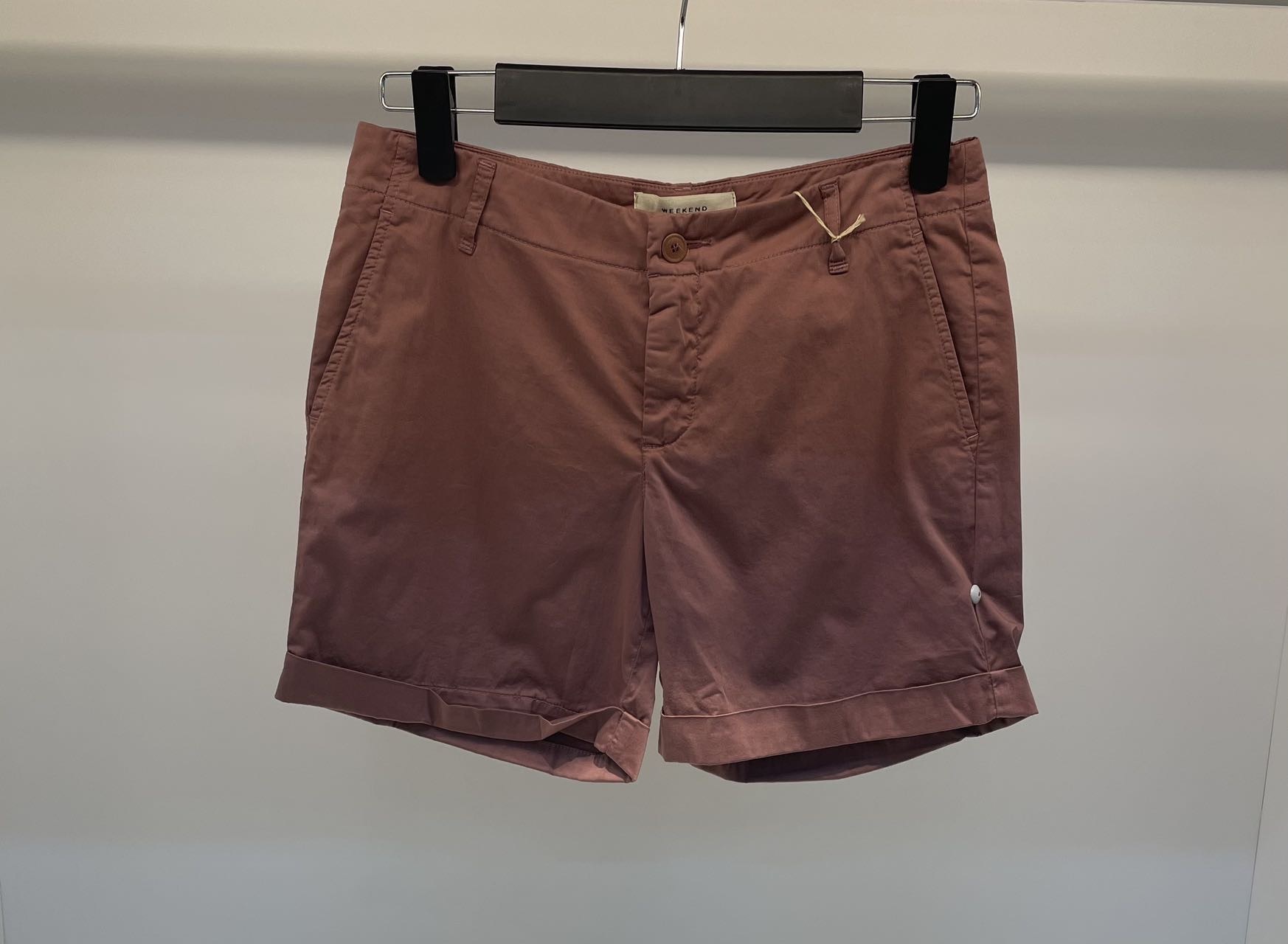 Weekend Max Mara Belt-loop Shorts In Red