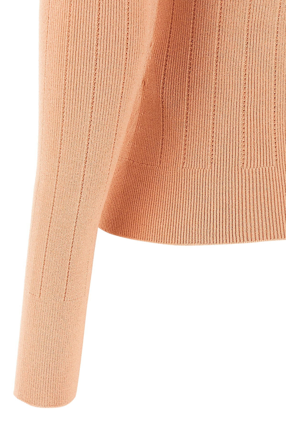 Shop Balmain Button-detail Knitted Sweater In Nude