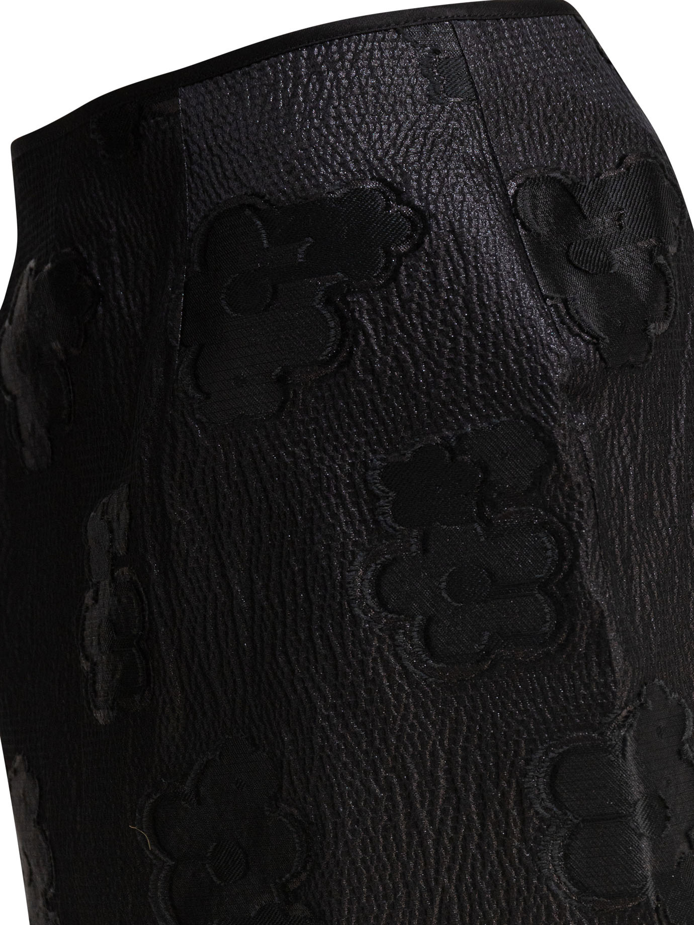 Cecilie Bahnsen Gonna Allegra In Misto Seta Nera  Donna