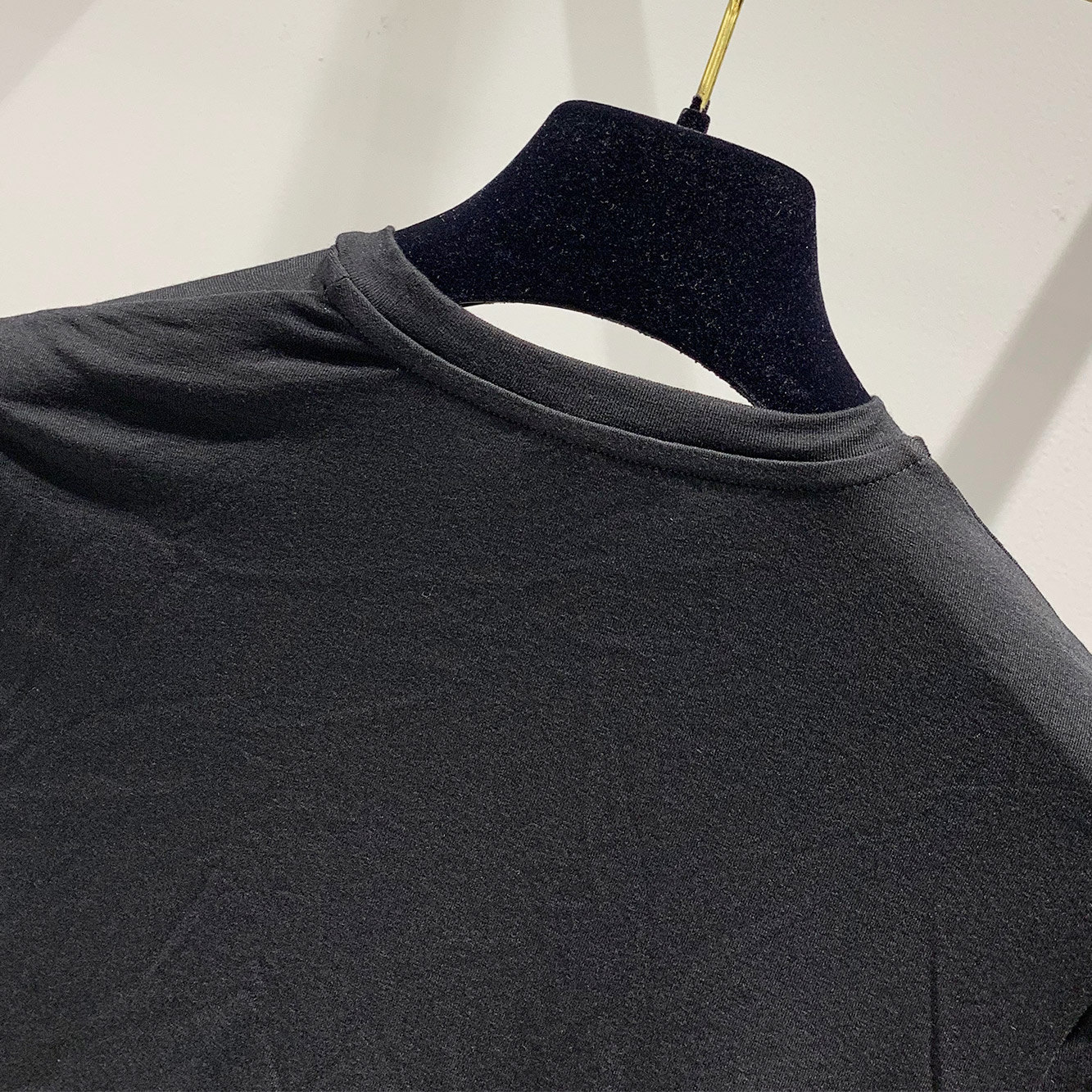 Versace Rainbow Strass Medusa Logo T-shirt In Black